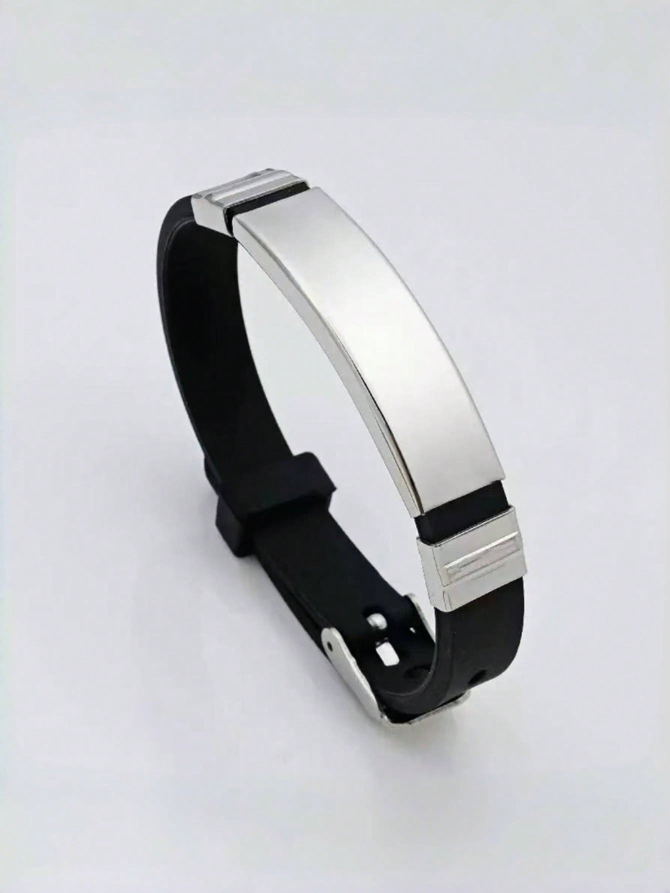Customizable Name ID Personalized Stainless Steel Soft Silicone Bracelet—New Autumn Collection